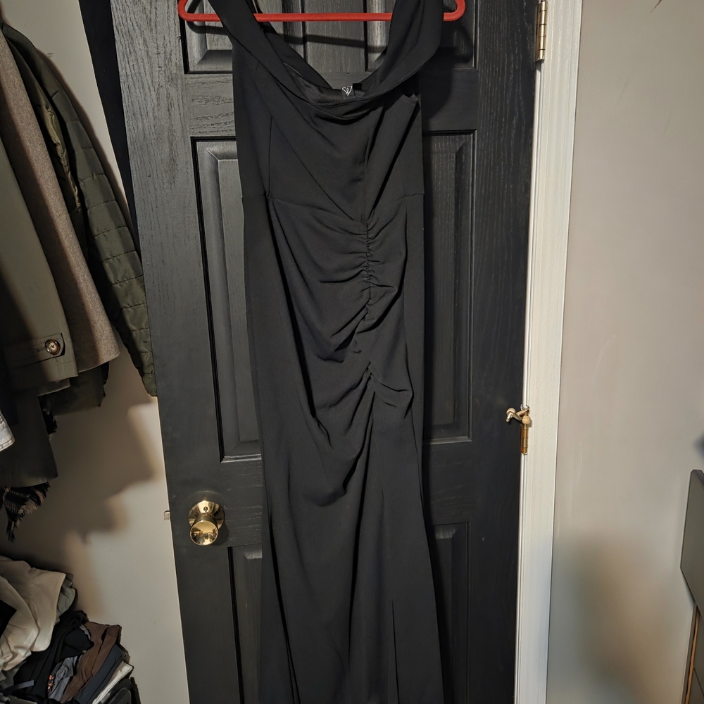 Windsor Black One Shoulder Dress